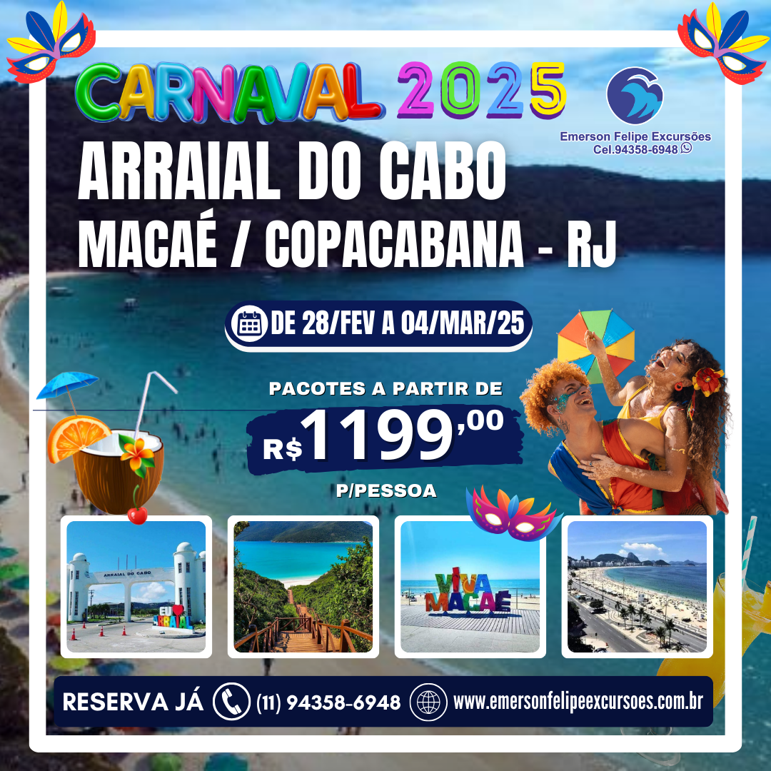 CARNAVAL ARRAIAL DO CABO -  MACAÉ - COPACABANA – RJ